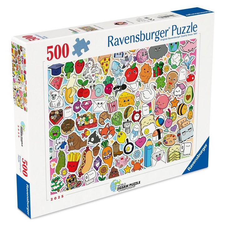 Ravensburger - Puzzle 500 pieces - Stickers kawaii - Adultes et enfants des 12 ans - Puzzle de qualité supérieure - 12001796 Ravensburger - Puzzle 500 pieces - Stickers kawaii - Adultes et enfants des 12 ans - Puzzle de qualité supérieure - 12001796