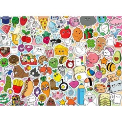 Ravensburger - Puzzle 500 pieces - Stickers kawaii - Adultes et enfant