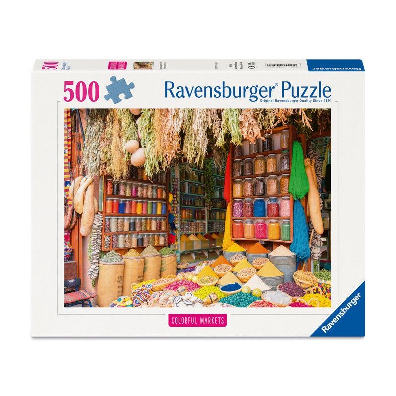 Ravensburger - Puzzle 500 pieces - Marché aux épices Maroc (Puzzle H