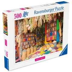 Ravensburger - Puzzle 500 pieces - Marché aux épices Maroc (Puzzle Highlights, Marchés colorés) - des 12 ans - 12001816