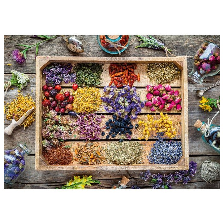 Nathan - Puzzle 1500 pieces - Les plantes médicinales -des 14 ans - Encastrement parfait - Collection Photo d'art - 12001818 Nathan - Puzzle 1500 pieces - Les plantes médicinales -des 14 ans - Encastrement parfait - Collection Photo d'art - 12001818