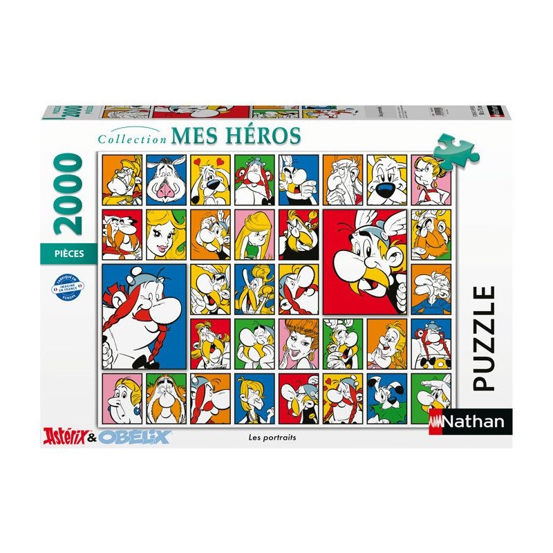 Nathan - Puzzle 2000 pieces - Les portraits / Astérix -des 14 ans - P