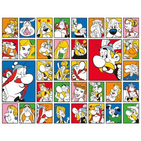 Nathan - Puzzle 2000 pieces - Les portraits / Astérix -des 14 ans - Puzzle de qualité supérieure - Collection Mes Héros - 12
