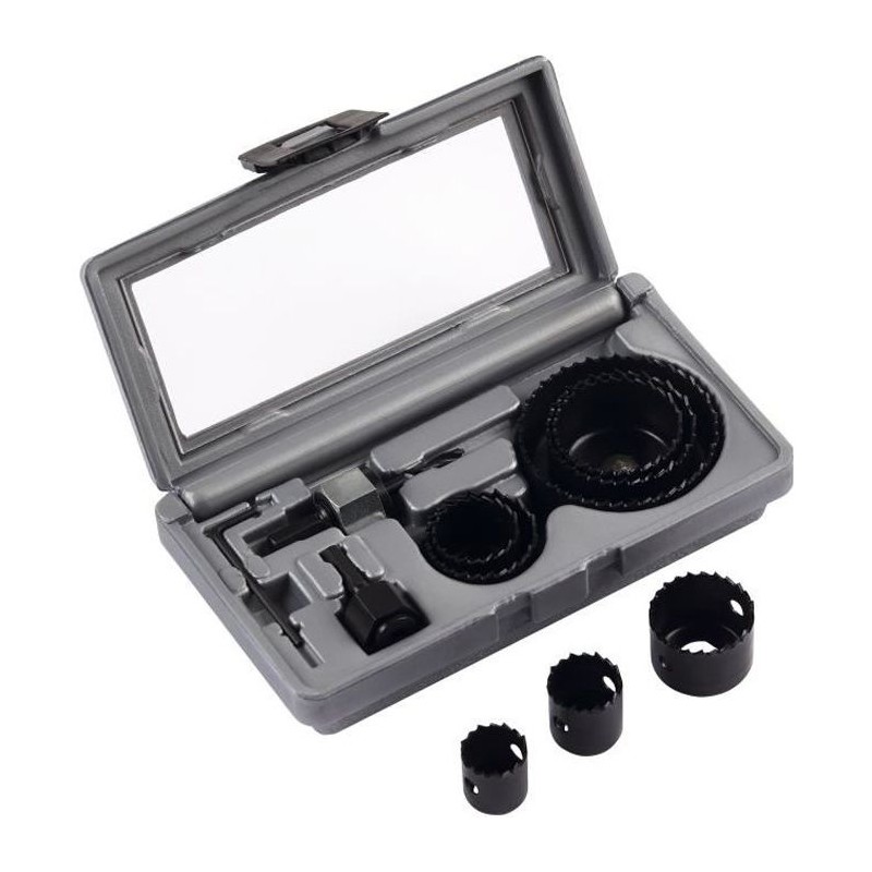 Coffret 8 scies cloches - BOSCH - HSS bimetal - Ø 22/25/29/35/38/44/5 Coffret 8 scies cloches - BOSCH - HSS bimetal - Ø 22/25/29/35/38/44/5