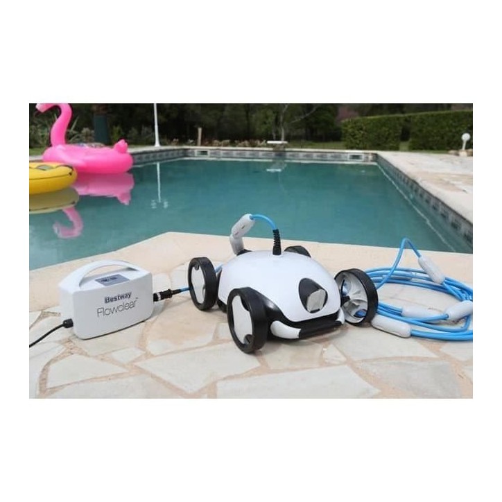 Robot de piscine - Bestway - Falcon - Autonome - nettoyage fond et pentes - 28m² max Robot de piscine - Bestway - Falcon - Autonome - nettoyage fond et pentes - 28m² max
