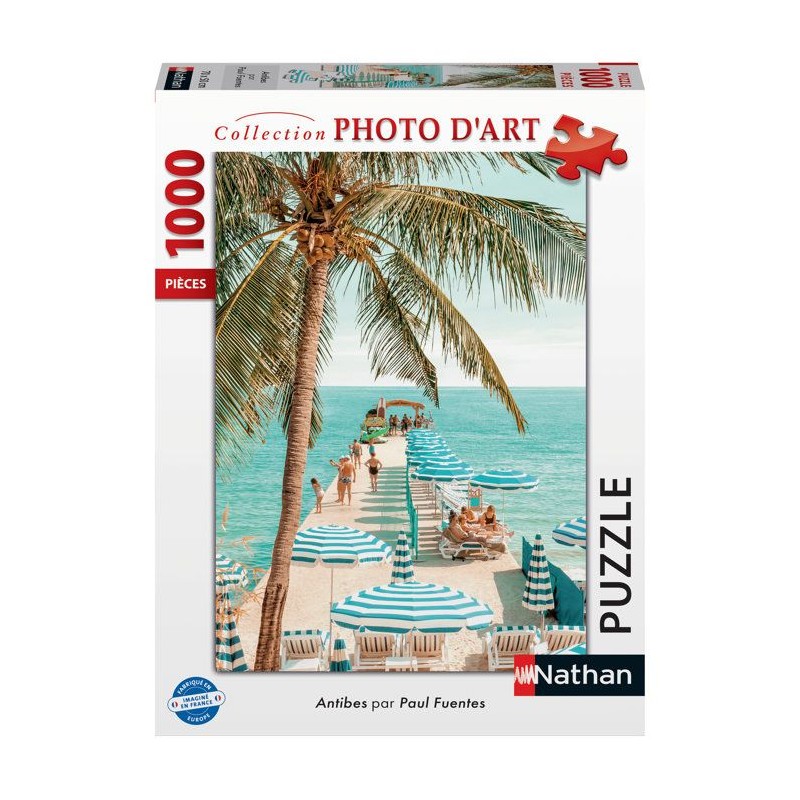 Nathan - Puzzle 1000 pieces - Antibes / Paul Fuentes Design -des 14 an