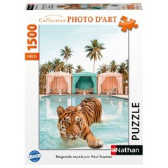 Nathan - Puzzle 1500 pieces-Baignade royale / Paul Fuentes Design-des