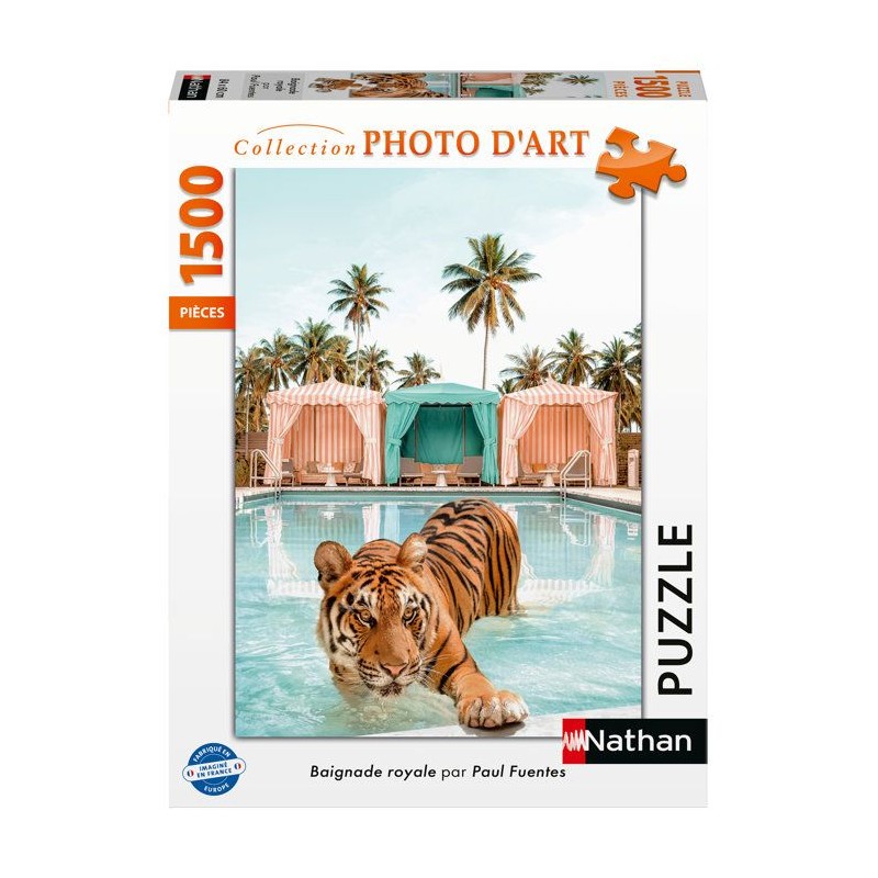 Nathan - Puzzle 1500 pieces-Baignade royale / Paul Fuentes Design-des