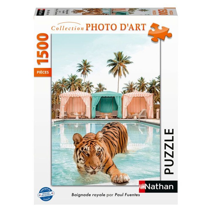 Nathan - Puzzle 1500 pieces-Baignade royale / Paul Fuentes Design-des 14 ans-Encastrement parfait-Collection Photo d'art-1200186 Nathan - Puzzle 1500 pieces-Baignade royale / Paul Fuentes Design-des 14 ans-Encastrement parfait-Collection Photo d'art-1200186