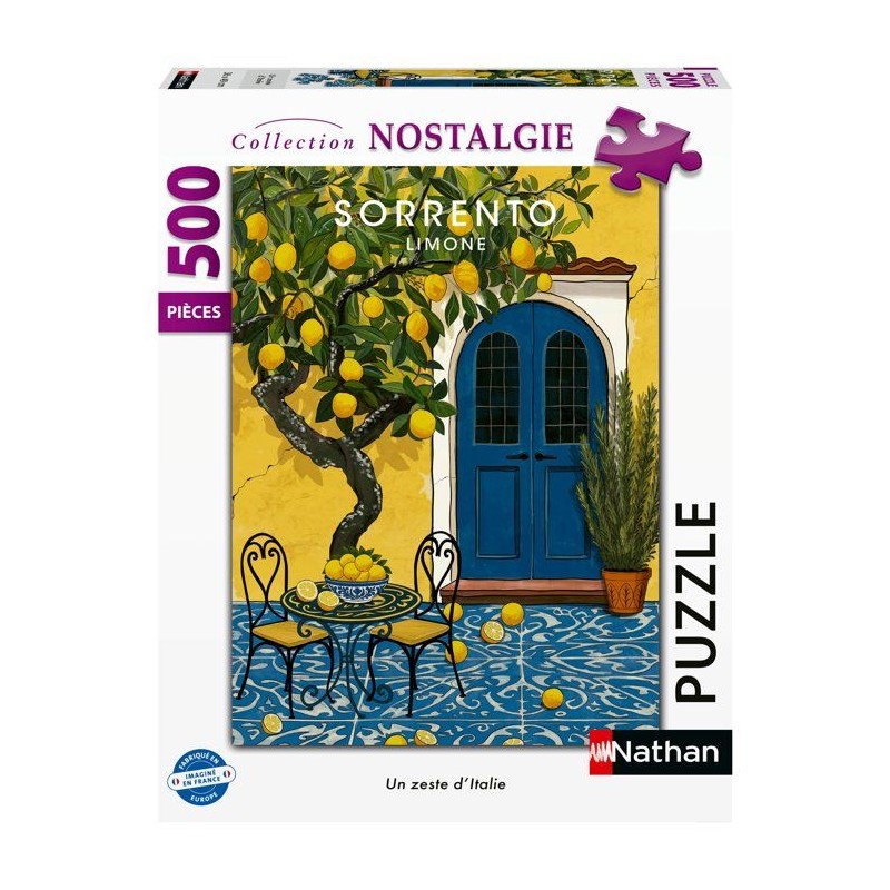 Nathan - Puzzle Adulte 500 pieces - Un zeste d'Italie - des 12 ans - P