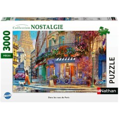 Nathan-Puzzle 3000 pieces Dans les rues de Paris-des 14 ans-Pz qualit