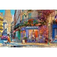 Nathan-Puzzle 3000 pieces Dans les rues de Paris-des 14 ans-Pz qualité supérieure-Encastrement parfait-Collection Nostalgie-12