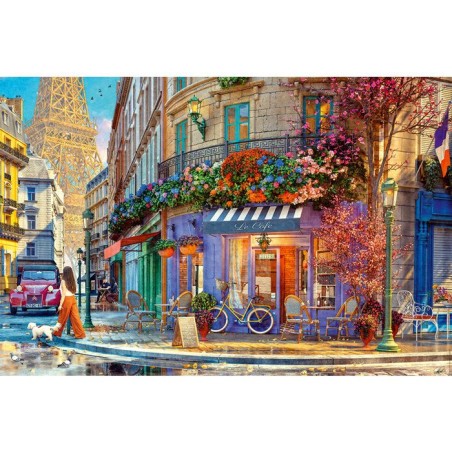 Nathan-Puzzle 3000 pieces Dans les rues de Paris-des 14 ans-Pz qualité supérieure-Encastrement parfait-Collection Nostalgie-12