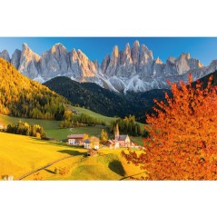 Nathan-Puzzle 3000 pieces-Le village de Santa Magdalena Loic Lagarde -des 14 ans-Encastrement parfait-Collection Évasion-120018