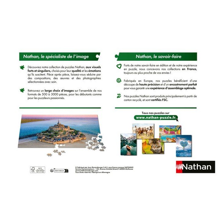 Nathan-Puzzle 3000 pieces-Le village de Santa Magdalena Loic Lagarde -des 14 ans-Encastrement parfait-Collection Évasion-120018 Nathan-Puzzle 3000 pieces-Le village de Santa Magdalena Loic Lagarde -des 14 ans-Encastrement parfait-Collection Évasion-120018