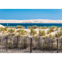 Nathan - Puzzle 1000 pieces - Vue sur la Dune du Pilat (Collection Régions de France) - des 14 ans - Encastrement parfait-12001