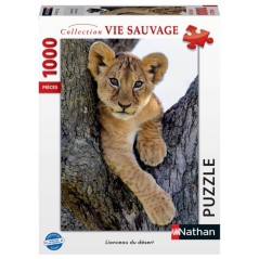 Nathan - Puzzle 1000 pieces - Lionceau du désert - des 14 ans - Encas