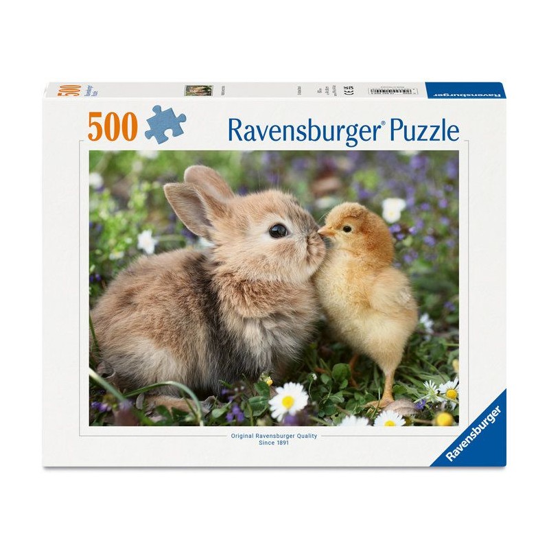 Ravensburger - Puzzle 500 pieces - Lapin et poussin (Collection bébé