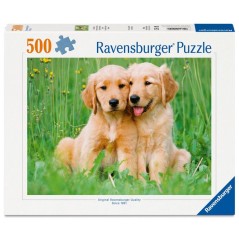 Ravensburger - Puzzle 500 pieces - Les freres Golden Retriever (Collec