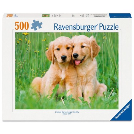 Ravensburger - Puzzle 500 pieces - Les freres Golden Retriever (Collec
