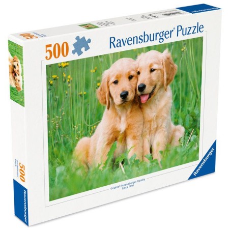 Ravensburger - Puzzle 500 pieces - Les freres Golden Retriever (Collection bébés animaux) - des 12 ans - 12001902