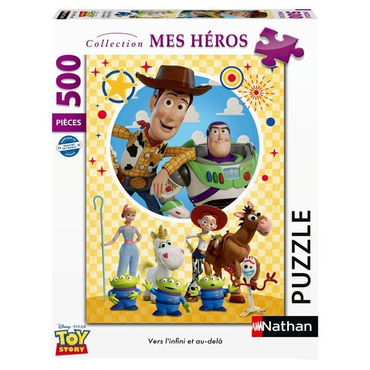 Nathan - Puzzle Adulte 500 pieces - Vers l'infini et au-dela / Toy Story - des 12 Ans - Puzzle de qualité supérieure - 1200197 Nathan - Puzzle Adulte 500 pieces - Vers l'infini et au-dela / Toy Story - des 12 Ans - Puzzle de qualité supérieure - 1200197