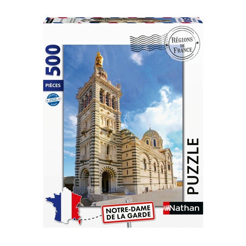 Nathan-Puzzle Adulte 500 pieces-Notre-Dame de la Garde (Collection Ré