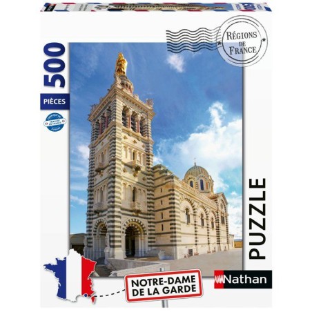 Nathan-Puzzle Adulte 500 pieces-Notre-Dame de la Garde (Collection Ré