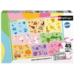 Nathan-Puzzle enfants 45 pieces-Un monde de couleurs-des 5 ans-Puzzle