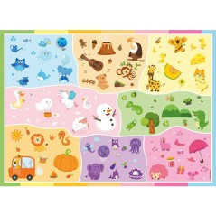 Nathan-Puzzle enfants 45 pieces-Un monde de couleurs-des 5 ans-Puzzle de qualité supérieure-Carton épais et résistant-120042