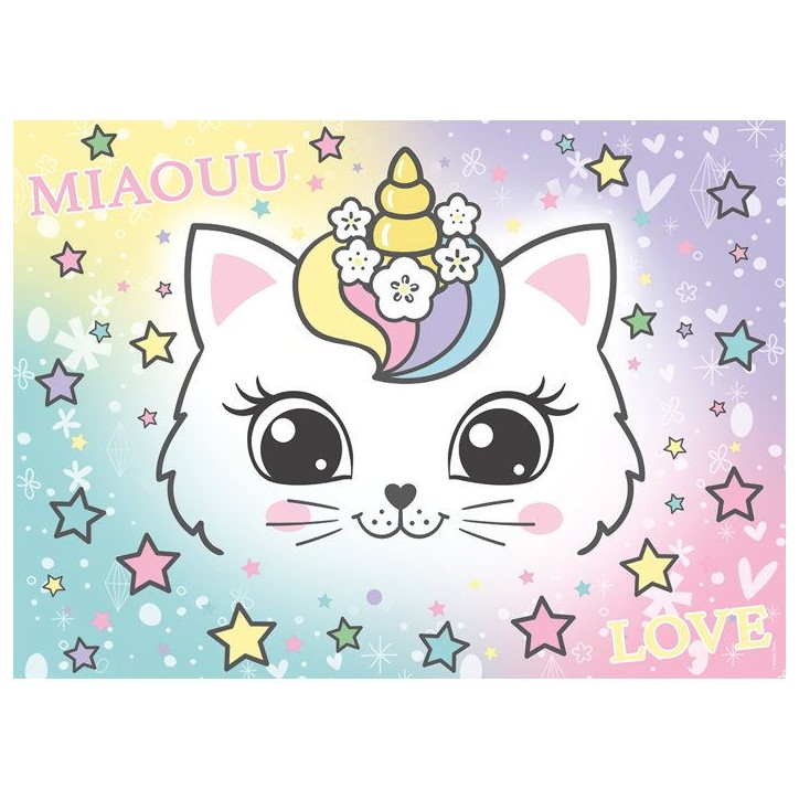 Nathan - Puzzle enfants 100 pieces - Chaton arc-en-ciel - des 6 ans -De qualité supérieure - Carton épais et résistant - 120 Nathan - Puzzle enfants 100 pieces - Chaton arc-en-ciel - des 6 ans -De qualité supérieure - Carton épais et résistant - 120
