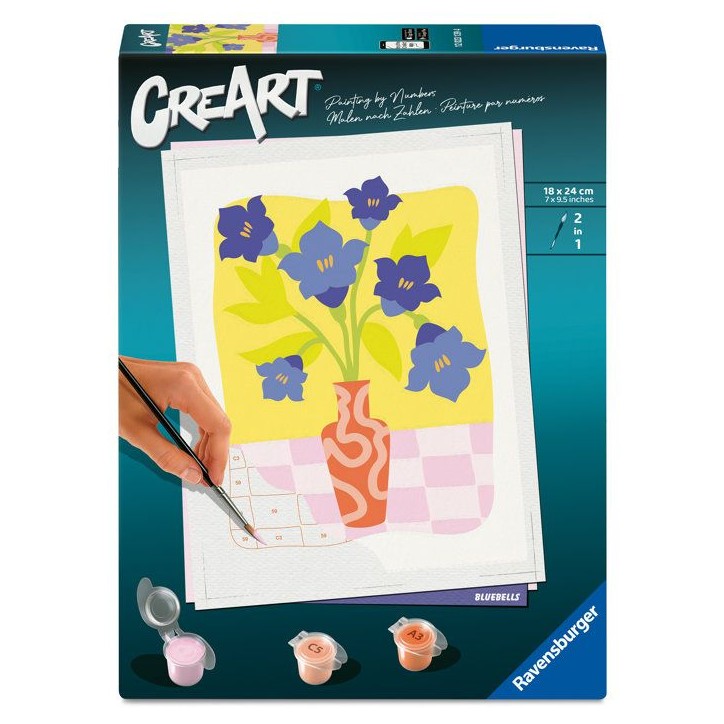Ravensburger – CreArt 18x24 cm – Adulte – Peinture par numéros – Jonquilles – Activité détente et créative – 120 Ravensburger – CreArt 18x24 cm – Adulte – Peinture par numéros – Jonquilles – Activité détente et créative – 120