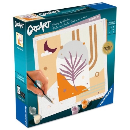 Ravensburger – CreArt 20x20 cm – Adulte – Peinture par numéros – Sky – Loisir créatif – 12023145