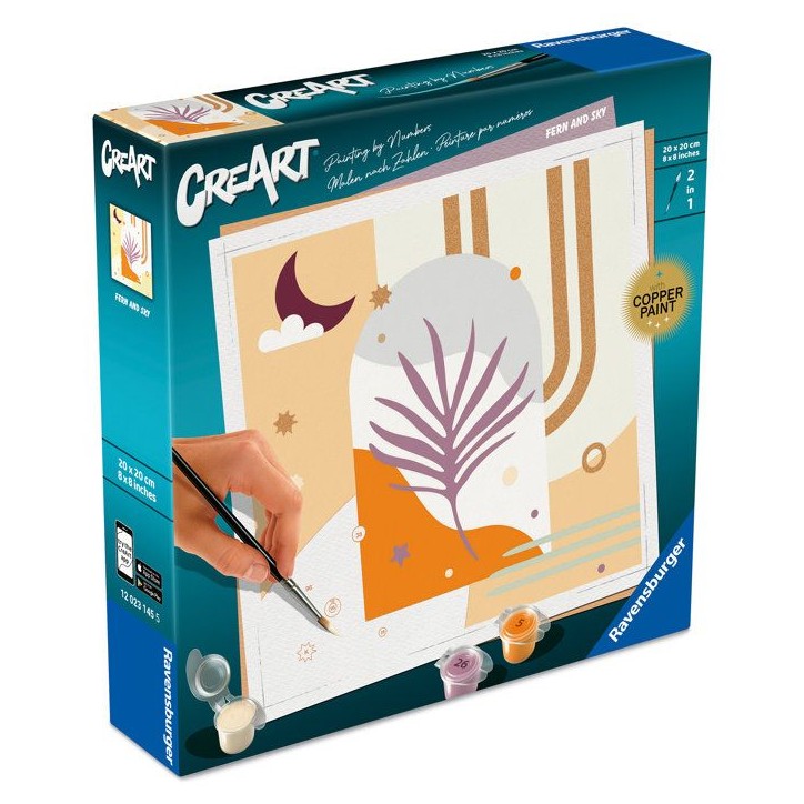 Ravensburger – CreArt 20x20 cm – Adulte – Peinture par numéros – Sky – Loisir créatif – 12023145 Ravensburger – CreArt 20x20 cm – Adulte – Peinture par numéros – Sky – Loisir créatif – 12023145