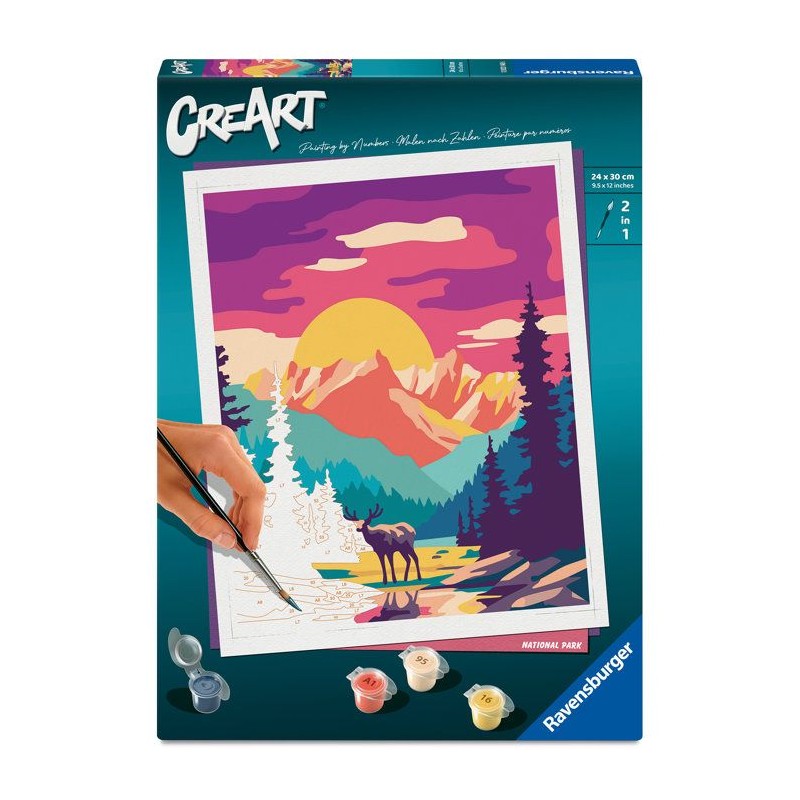 Ravensburger – CreArt 24x30 cm – Adulte – Peinture par numéros