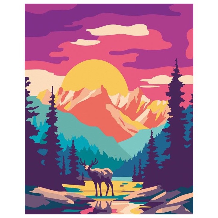 Ravensburger – CreArt 24x30 cm – Adulte – Peinture par numéros – National Park – Loisir créatif – 12023148