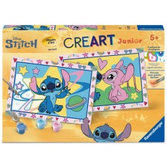 Ravensburger – CreArt Junior – Numéro d'Art – Stitch – Kit de