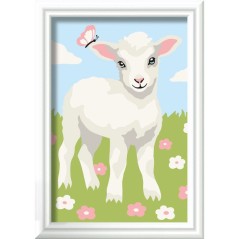 Ravensburger – CreArt Kids 8x12cm – Numéro d'Art – Mouton – Kit de peinture par numéros – Des 7 ans – 12023215