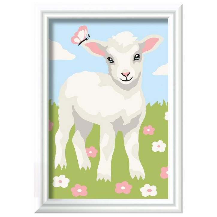 Ravensburger – CreArt Kids 8x12cm – Numéro d'Art – Mouton – Kit de peinture par numéros – Des 7 ans – 12023215 Ravensburger – CreArt Kids 8x12cm – Numéro d'Art – Mouton – Kit de peinture par numéros – Des 7 ans – 12023215
