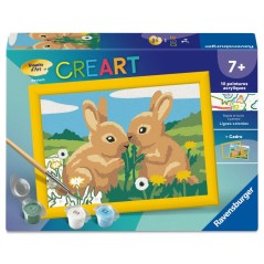 Ravensburger – CreArt Kids 13x18cm – Numéro d'Art – Lapins mign