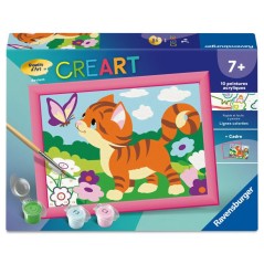 Ravensburger – CreArt Kids 13x18cm – Numéro d'Art – Chat avec p