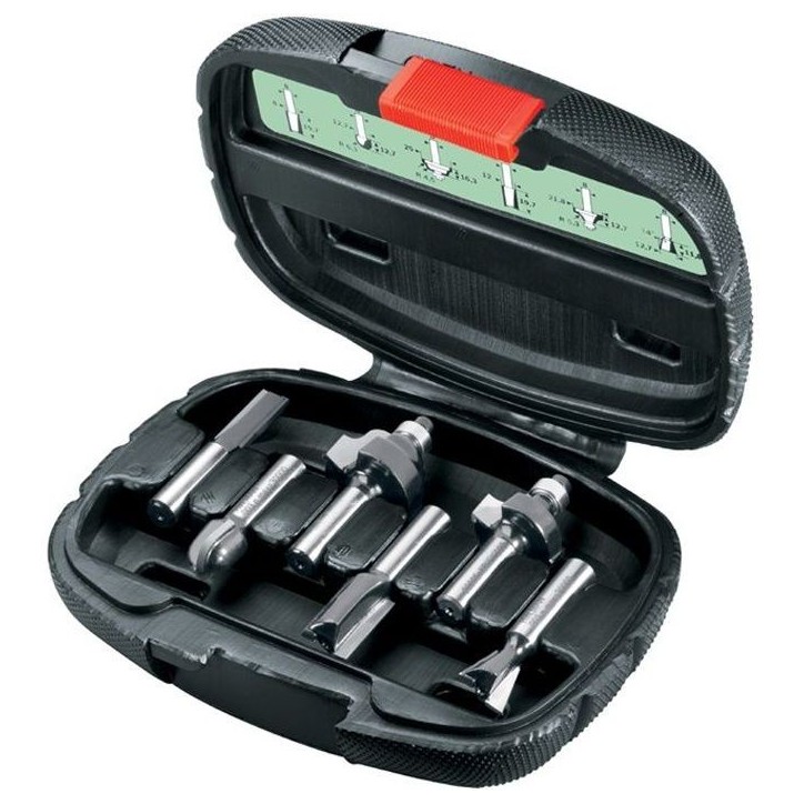 BOSCH Coffret 6 fraises 8mm BOSCH Coffret 6 fraises 8mm
