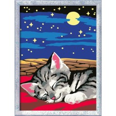 Ravensburger – CreArt Kids 18x24cm – Numéro d'Art – Chat reve – Kit de peinture par numéros – Des 7 ans – 12023227