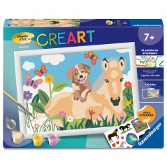 Ravensburger – CreArt Kids 18x24cm – Numéro d'Art – Cheval & Ch