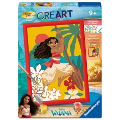 Ravensburger – CreArt Kids 18x24cm – Numéro d'Art – Vaiana –