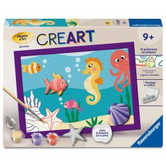 Ravensburger – CreArt Kids 18x24cm – Numéro d'Art – Océan –