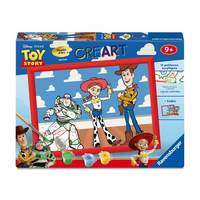 Ravensburger – CreArt Kids 18x24cm – Numéro d'Art – Toy Story