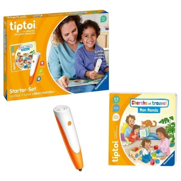Tiptoi Starter Mon Monde, lecteur et livre, 00174, A partir de 5 ans, Ravensburger