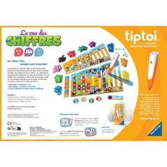 tiptoi Le Zoo des chiffres, Jeu éducatif électronique, sans écran,