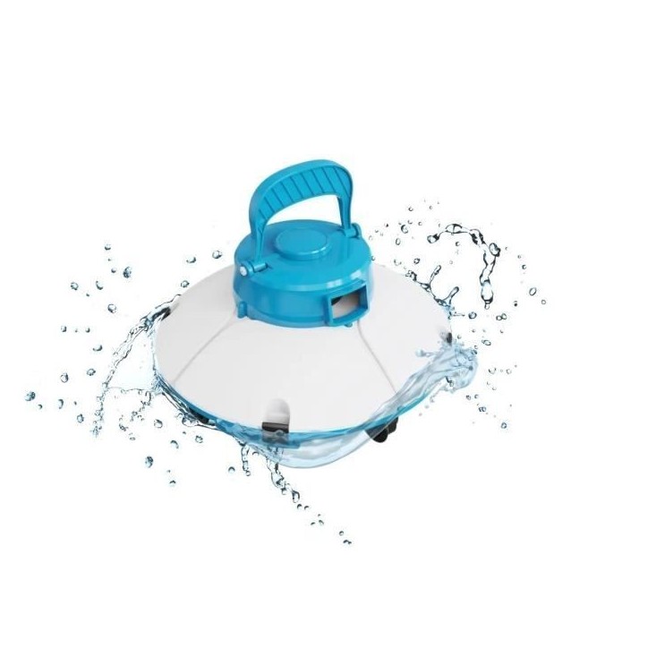 Robot de piscine - Bestway - Frisbee - Autonome - nettoyage fond plat - 5x3m max - Bleu Robot de piscine - Bestway - Frisbee - Autonome - nettoyage fond plat - 5x3m max - Bleu